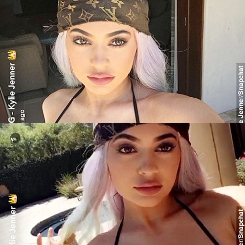 Kylie Jenner shows off bod in cut out Louis Vuitton swimsuit