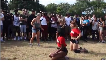 Omg! Woman's Huge Boobs Pops While Twerking for Cheering Crowd