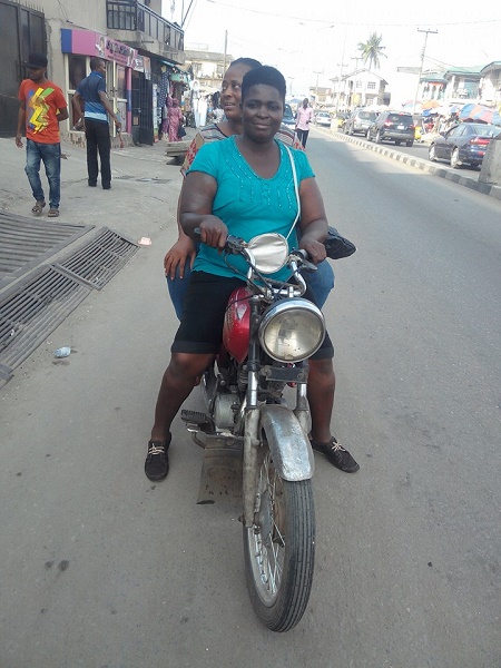 Welcome To Yomi Bazuayes Blog Wow See The Female Okada Rider Spotted