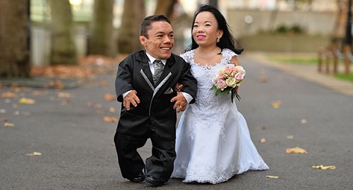 Image result for WOW! SEE GORGEOUS PHOTOS OF THE WORLD’S SHORTEST COUPLE AS THEY MARRY IN ELABORATE WEDDING