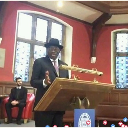 Goodluck Jonathan Hailed For His Speech At Oxford University Photos