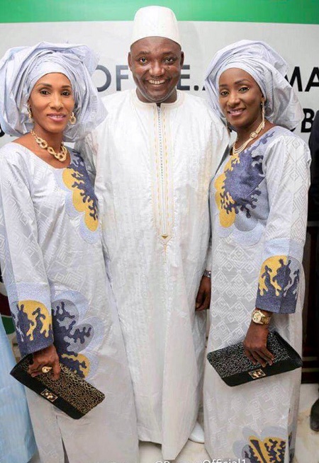 Amazing See New Gambian President Adama Barrow and His Two