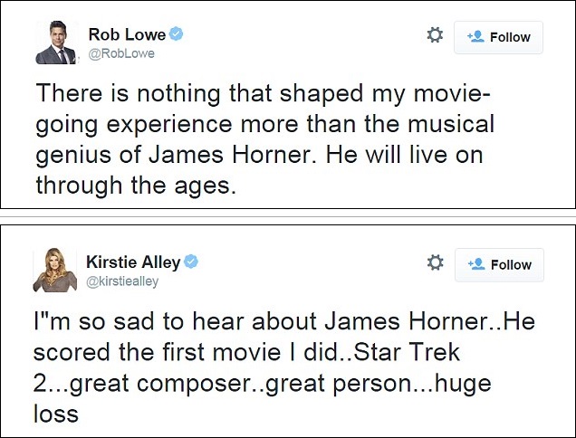 Celebs Lead Tributes As Titanic Movie Theme Song Composer, James Horner  Dies in Air Crash