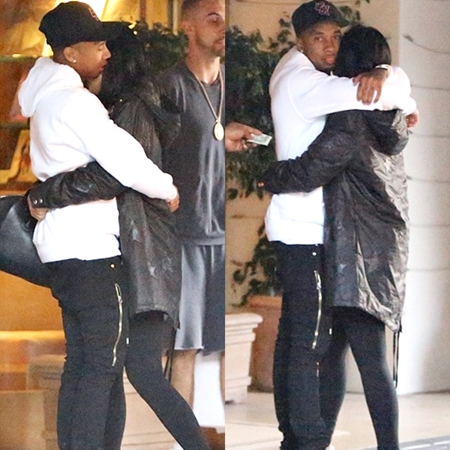 Crazy in Love: Kylie Jenner & Tyga Hugging and Kissing in Beverly Hills ...