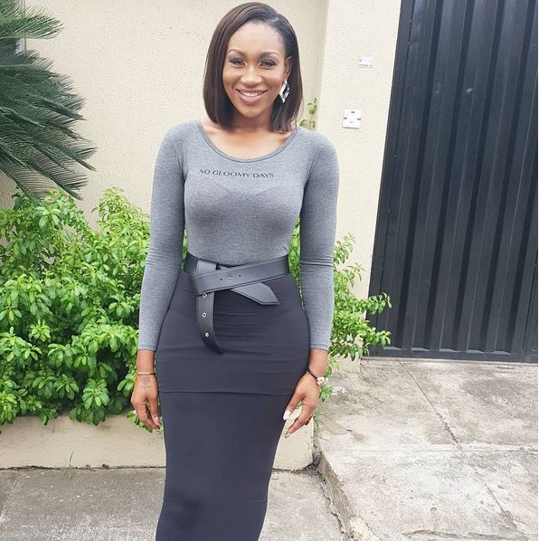 Wow! See What Nigerian Actress, Ebube Nwagbo Wore to Church (Photo)