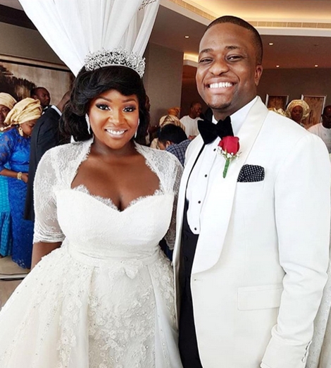 Newly-married Toolz and Her Husband in Cherubim and Seraphim Church ...