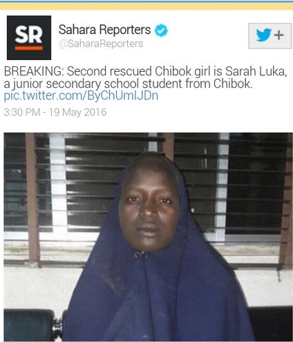 Stress And Hardship: See The Face Of The Second Chibok Girl Rescued By ...