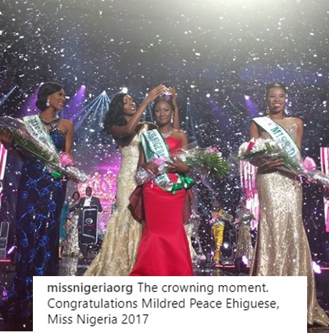 Celebrations as Miss Adamawa, Mildred Ehiguese is Crowned Miss Nigeria ...