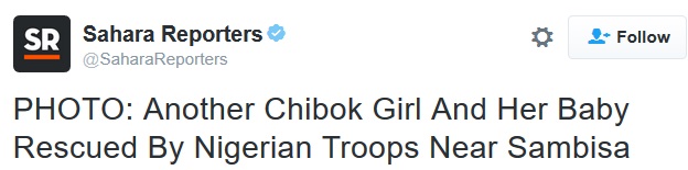 See Photo Of The New Chibok Girl And Her Baby Rescued By Troops Near ...