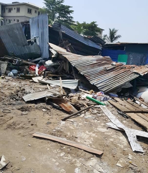 Two Reportedly Dead As Ikota Slum In Lekki Is Demolished By Unknown ...