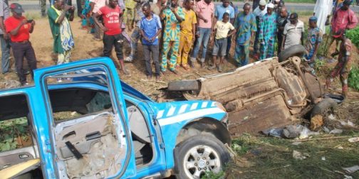 FRSC car in a ditch (File photo)