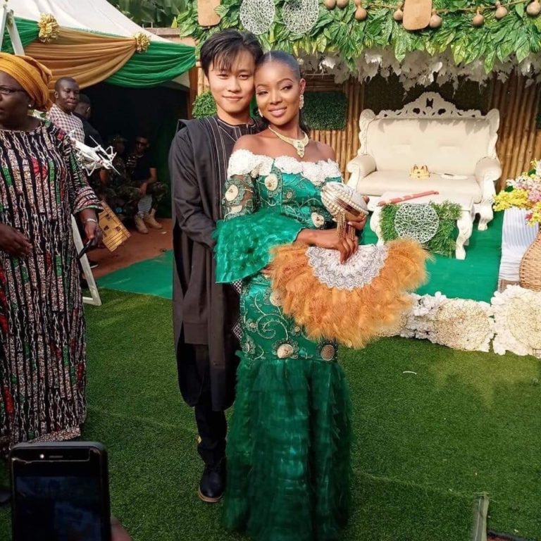 Ngozi got married to her heartrob, Mr. Long Ting