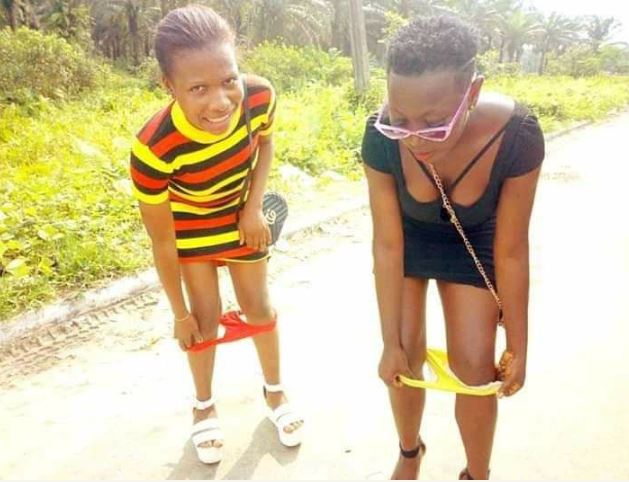 Awkward Moment Two Ladies Pulled Down Their Panties In Public To Dare Yahoo  Boys (Photo)