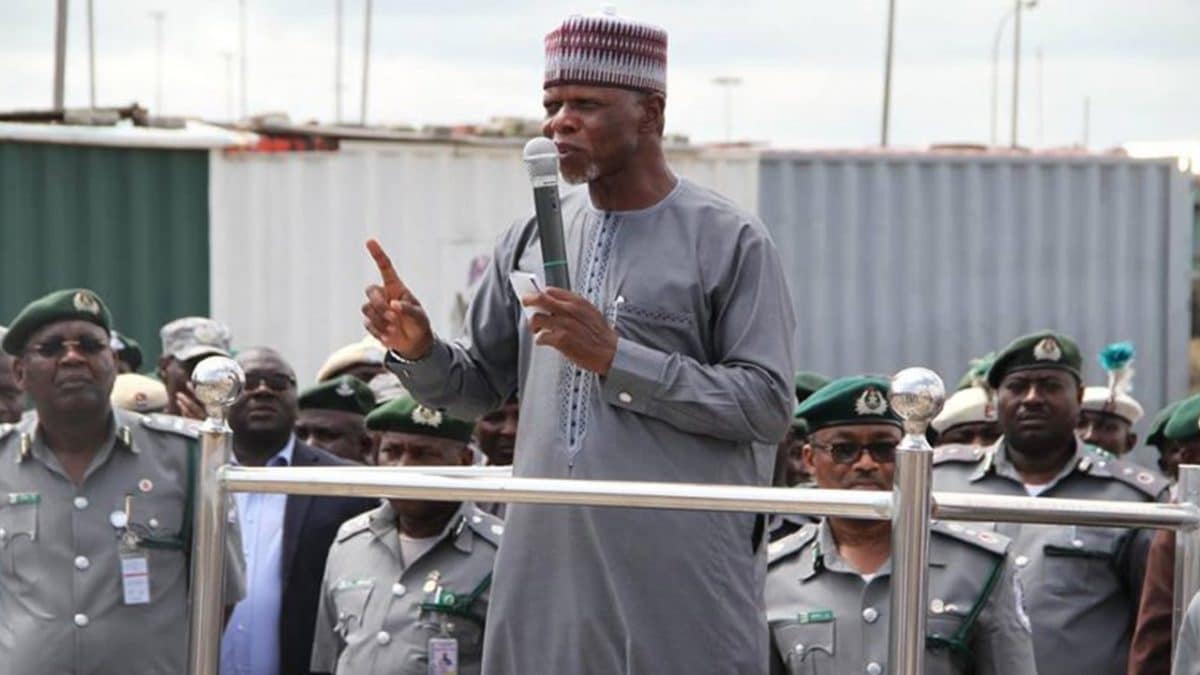 Comptroller General of the Nigerian Customs Service, Colonel Hammed Ali (rtd) 