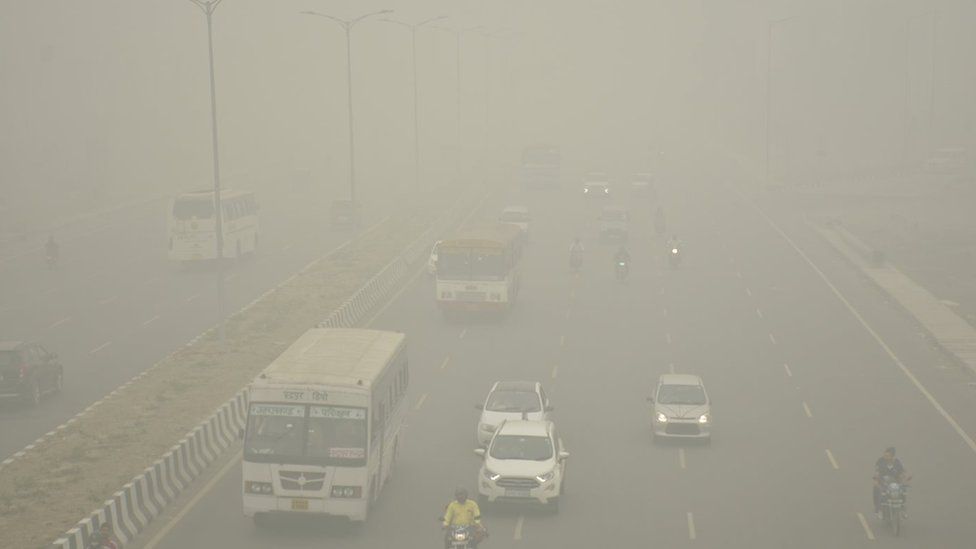 Severe pollution in Delhi 