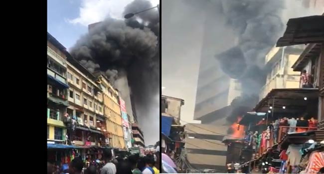 Balogun market fire