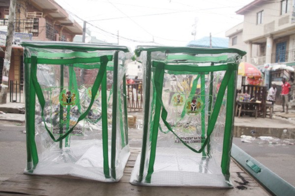 File photo: Election ballot boxes