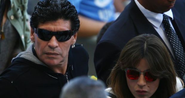 Diego Maradona and daughter