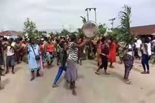 traders protest in Ondo