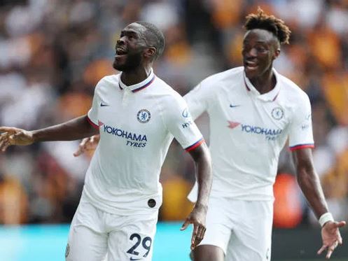 Chelsea’s Tammy Abraham and Fikayo Tomori 