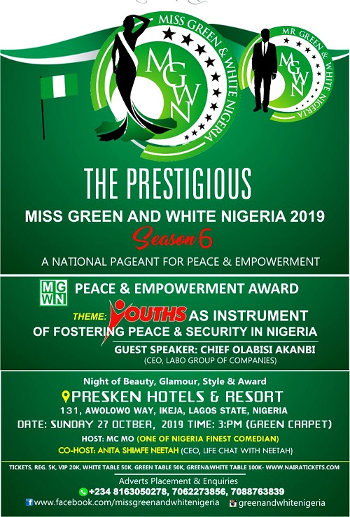 Miss Green and White Nigeria Pageant 