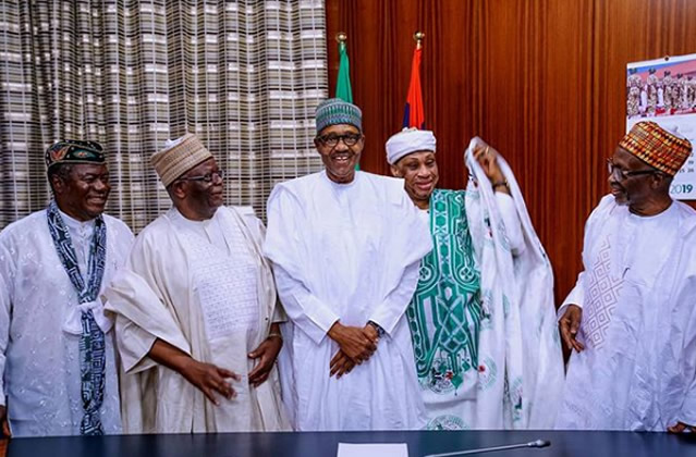 Buhari Hosts Ministers Who Served Under Him As Military Head Of State