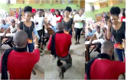 Young lady rejects marriage proposal