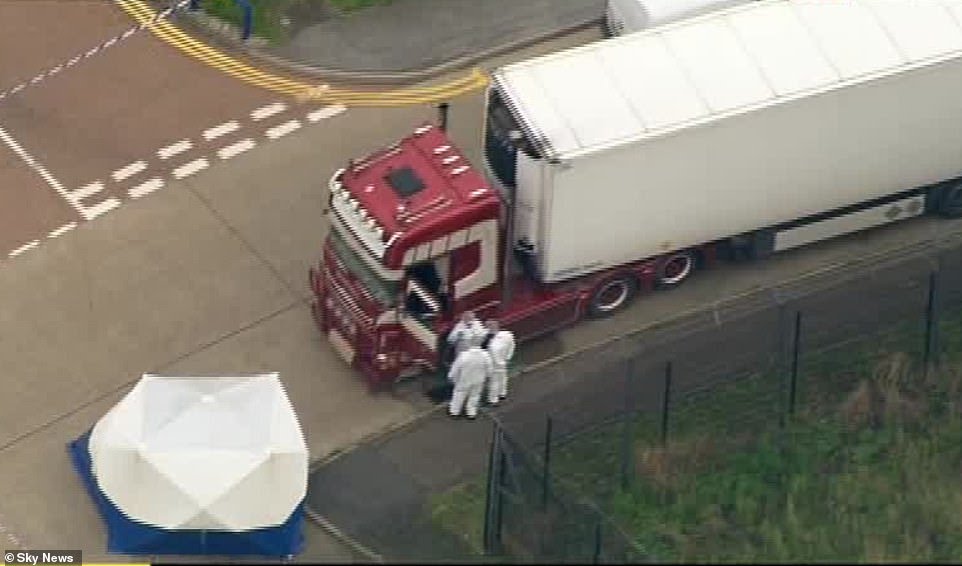 39 frozen bodies found inside trailer in the United Kingdom