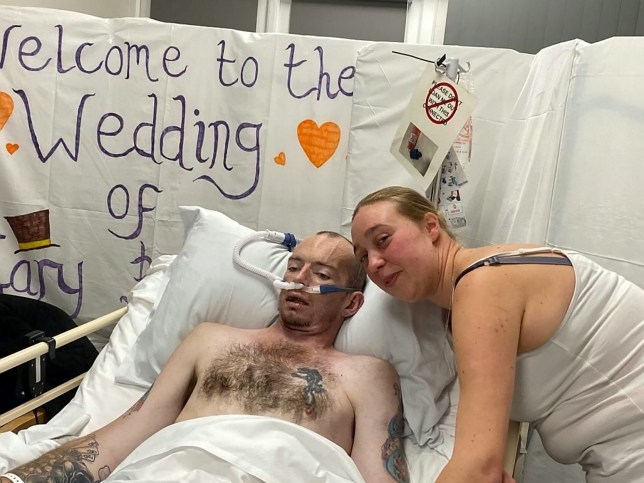 man marries from hospital bed