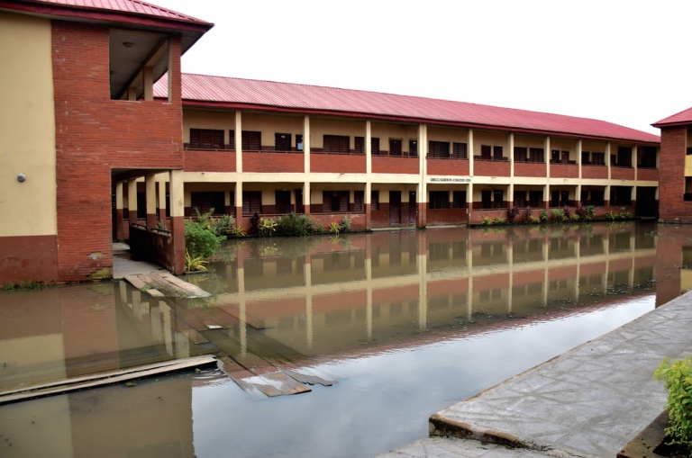 flooded Lagos community