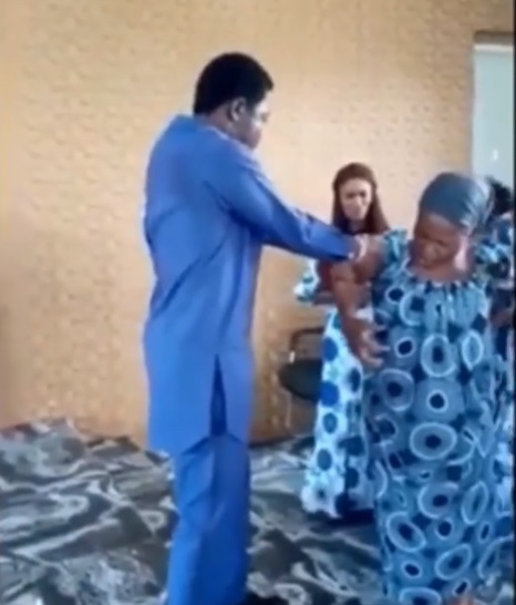 Pastor doing fake miracle