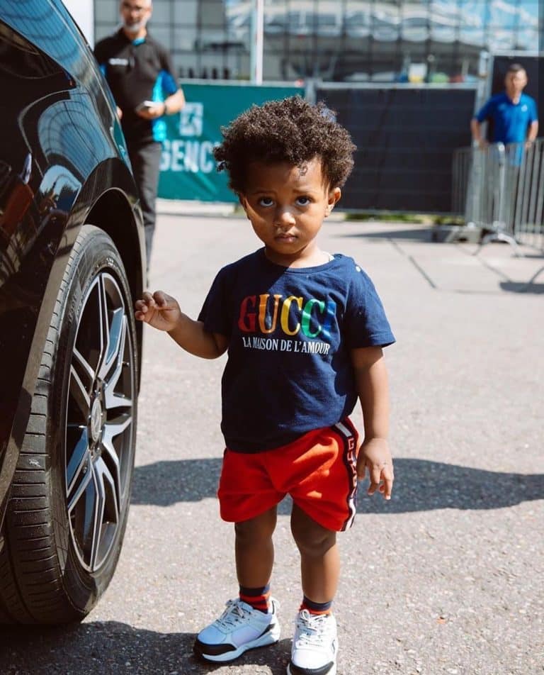 Wizkid and his son, Zion