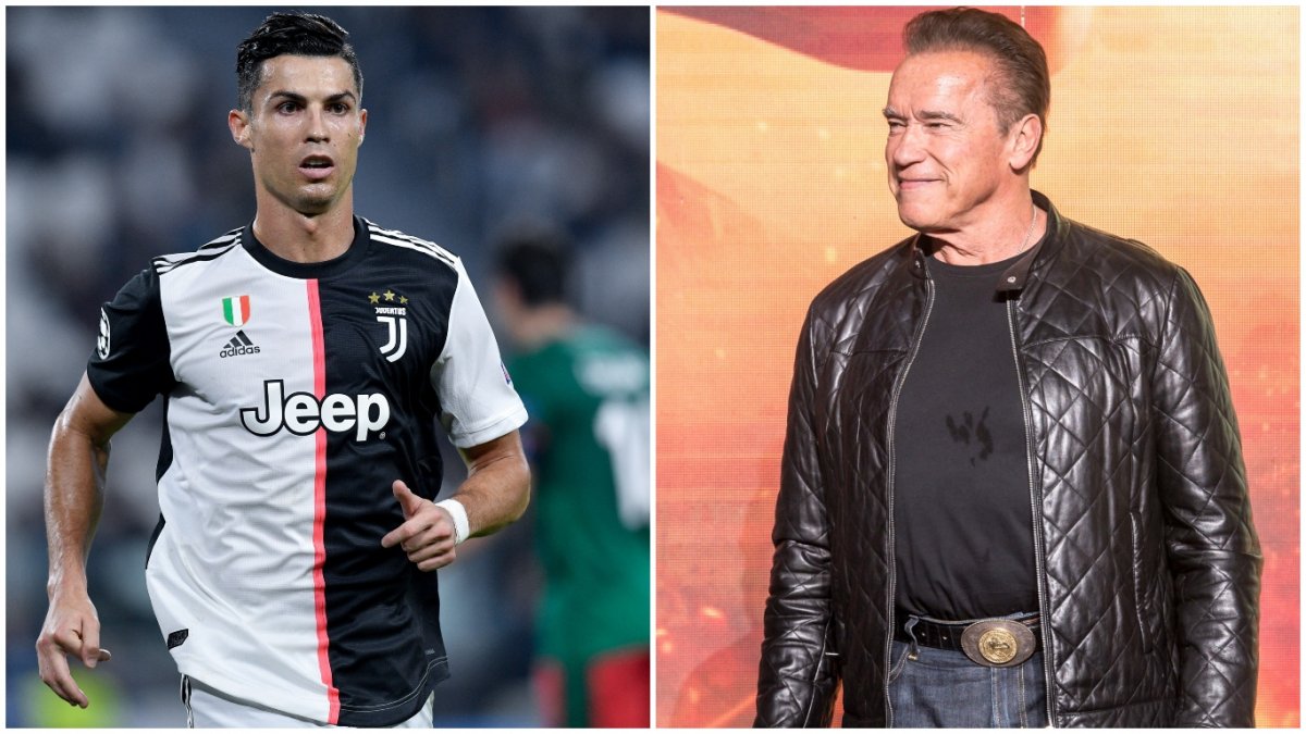 Arnold Schwarzenegger and Cristiano Ronaldo