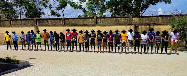 27 yahoo boys arrested