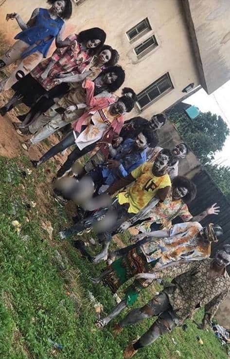 Uniben students dress as zombies