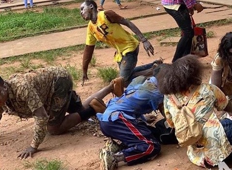 Uniben students dress as zombies