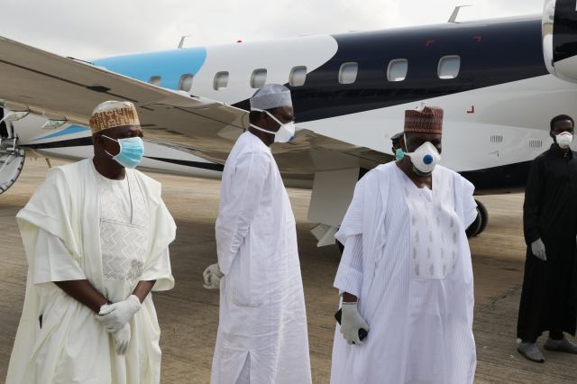 Boss Mustapha and others attended the burial