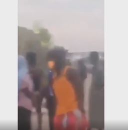 Nigerians cry out after being chased into the desert