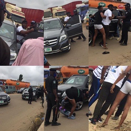 The young men stripped by police officers for driving Benz