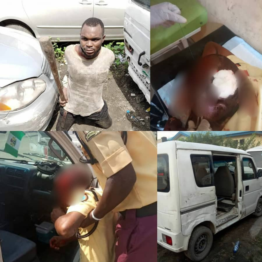 Commercial bus driver arrested for breaking LASTMA officer's head