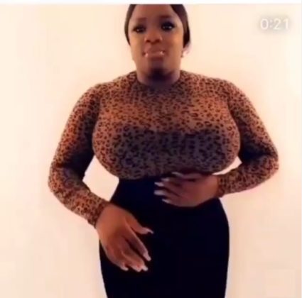 Dorathy wearing waist trainer and having worried look