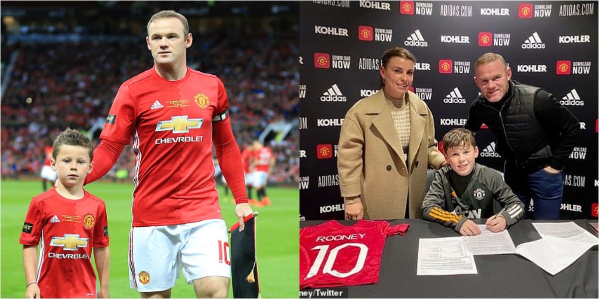 Wayne Rooney's Son, Kai Signs For Manchester United