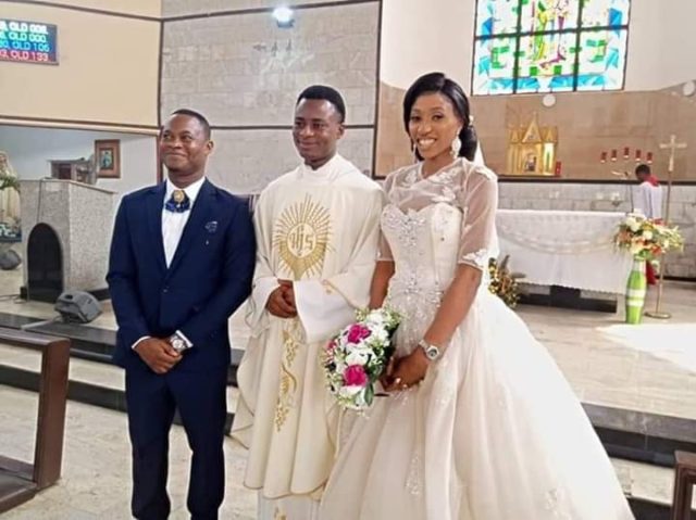 Augustus and Vivian hold wedding without reception in Lagos.