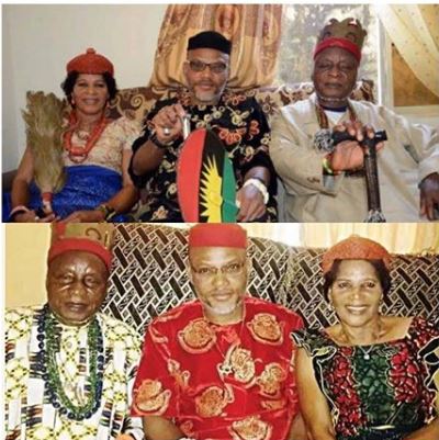 Nnamdi Kanu and his parents