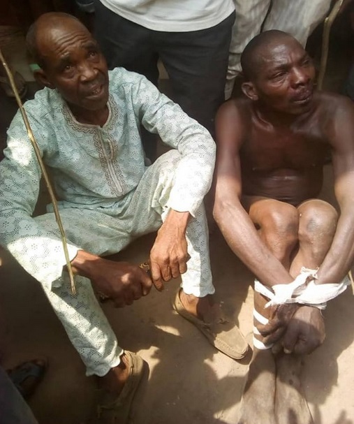 The two suspected kidnappers