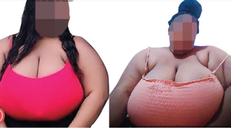 Busty Nigerian lady causes a stir with the size of her massive
