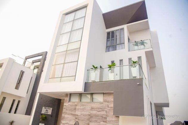 Super Eagles star Olarenwaju Kayode shows off his mansion