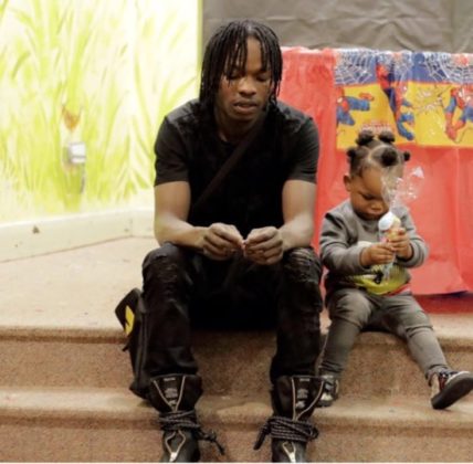 Naira Marley and son Jojo when he was still small