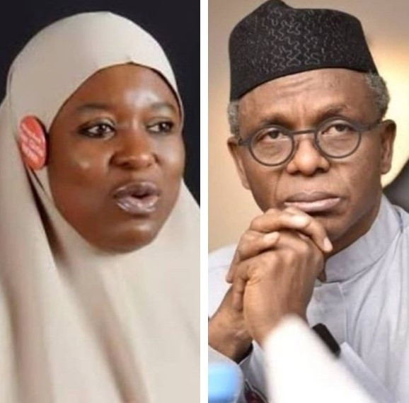 Aisha Yesufu and Governor Nasir El-Rufai