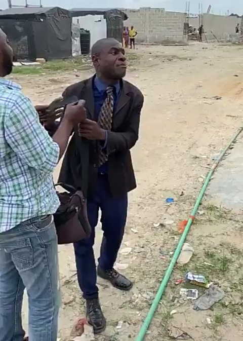 Angry pastor curses man on the street for calling him a beggar